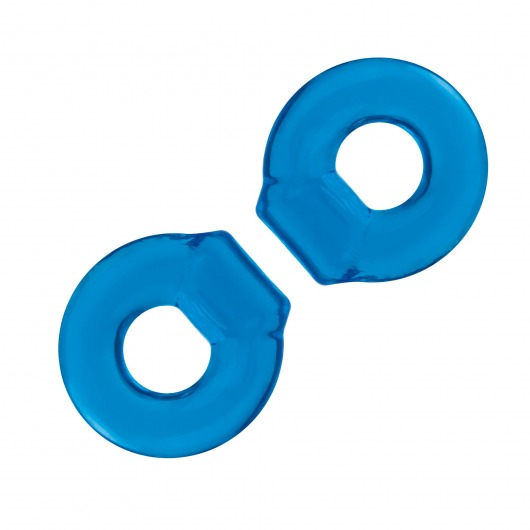 Комплект из двух колец для пениса 2-Pack Ultra-Stretch Stamina Endurance Ring - BlueLine - в Волгодонске купить с доставкой
