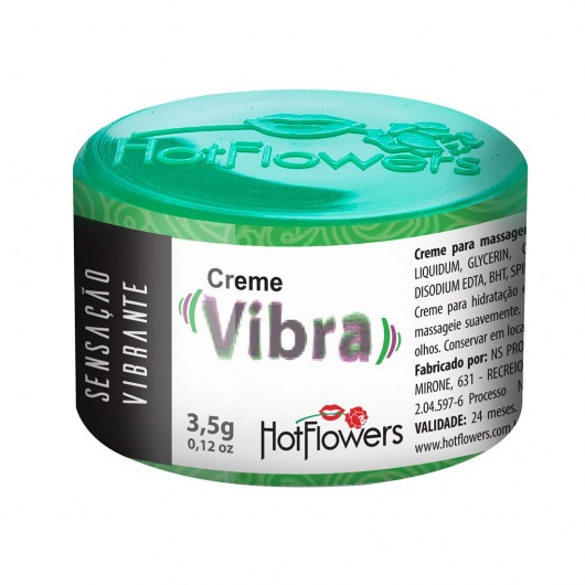 Возбуждающий крем Vibra с эффектом вибрации - 3,5 гр. - HotFlowers - купить с доставкой в Волгодонске