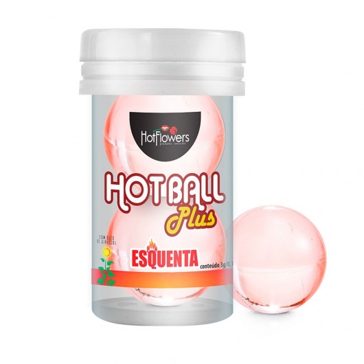 Лубрикант на масляной основе Hot Ball Plus с разогревающим эффектом (2 шарика по 3 гр.) - HotFlowers - купить с доставкой в Волгодонске