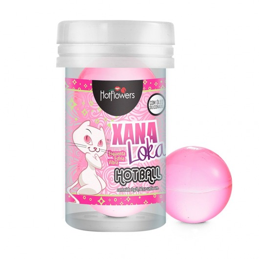 Лубрикант на силиконовой основе с эффектом вибрации Xana Loka Hot Ball (2 шарика по 3 гр.) - HotFlowers - купить с доставкой в Волгодонске