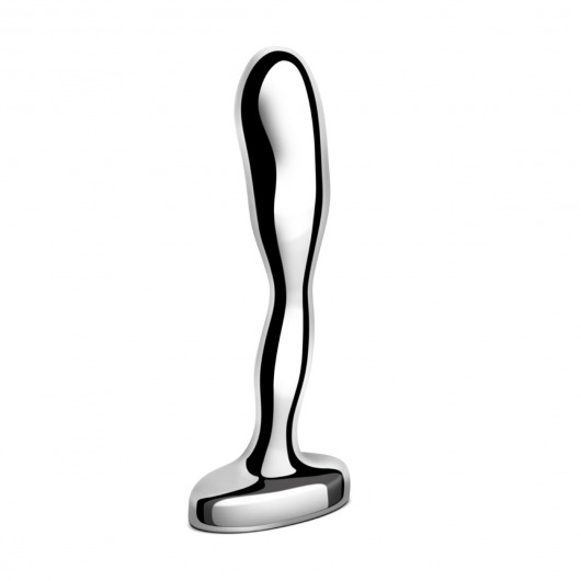 Стальной стимулятор простаты Stainless Steel Prostate Plug - 11,5 см. - b-Vibe - в Волгодонске купить с доставкой