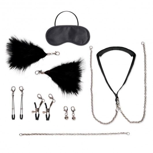 Большой эротический набор из 12 предметов Interchangeable Collar   Nipple Clips Set - Lux Fetish - купить с доставкой в Волгодонске