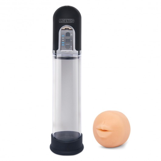 Автоматическая вакуумная помпа-мастурбатор Blowjob Auto Sucker Penis Enlarger Pump - Lux Fetish - в Волгодонске купить с доставкой