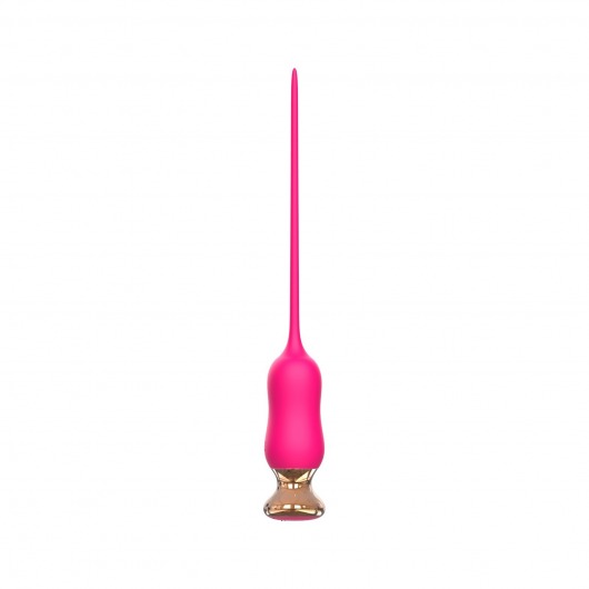 Розовый тонкий стимулятор Nipple Vibrator - 23 см. - I-MOON - купить с доставкой в Волгодонске