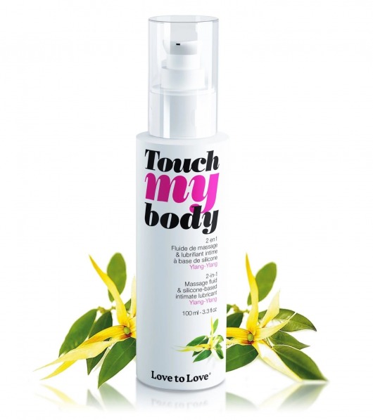 Силиконовый лубрикант 2-в-1 Touch My Body с ароматом иланг-иланга - 100 мл. - Love to Love - купить с доставкой в Волгодонске
