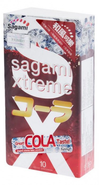 Ароматизированные презервативы Sagami Xtreme COLA - 10 шт. - Sagami - купить с доставкой в Волгодонске