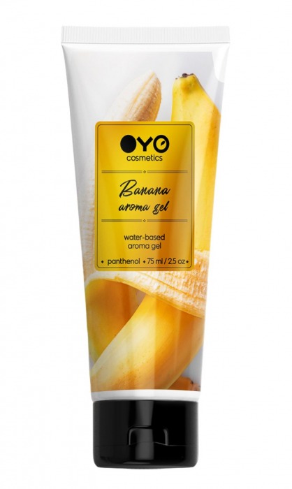Лубрикант на водной основе OYO Aroma Gel Banana с ароматом банана - 75 мл. - OYO - купить с доставкой в Волгодонске