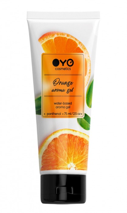 Лубрикант на водной основе OYO Aroma Gel Orange с ароматом апельсина - 75 мл. - OYO - купить с доставкой в Волгодонске