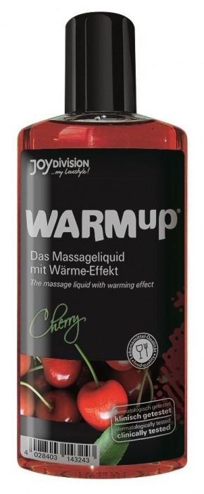 Разогревающее масло WARMup Cherry - 150 мл. - Joy Division - купить с доставкой в Волгодонске