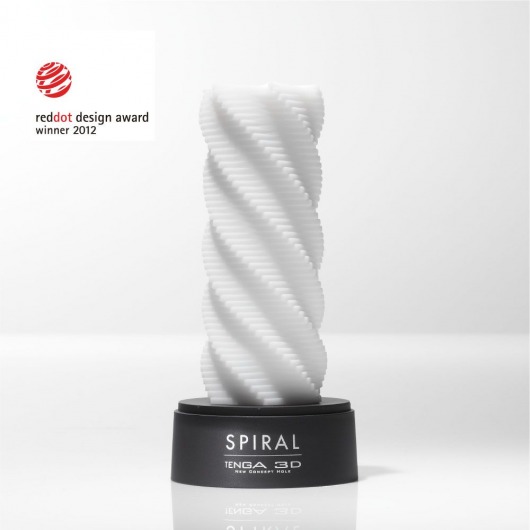 Белый 3D мастурбатор SPIRAL - Tenga - в Волгодонске купить с доставкой