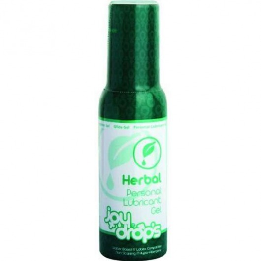 Смазка на водной основе JoyDrops Herbal - 100 мл. - JoyDrops - купить с доставкой в Волгодонске