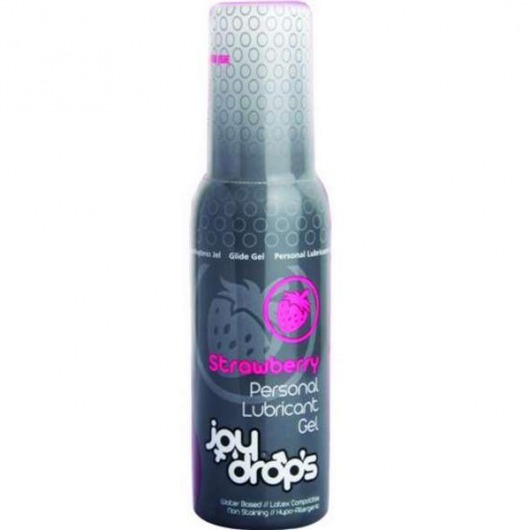 Смазка на водной основе со вкусом клубники JoyDrops Strawberry - 100 мл. - JoyDrops - купить с доставкой в Волгодонске