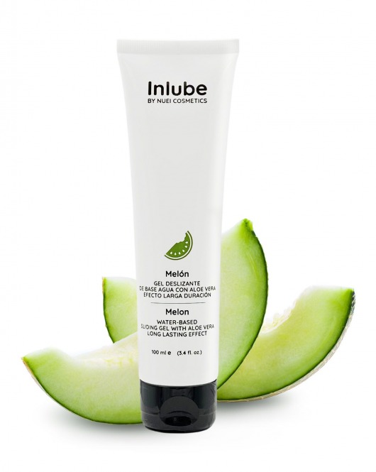 Лубрикант на водной основе Nuei Inlube с алоэ вера и ароматом дыни - 100 мл. - Nuei cosmetics - купить с доставкой в Волгодонске