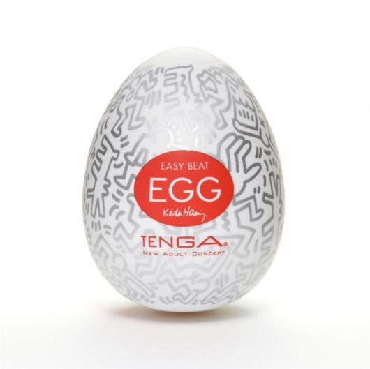 Мастурбатор-яйцо Keith Haring EGG PARTY - Tenga - в Волгодонске купить с доставкой
