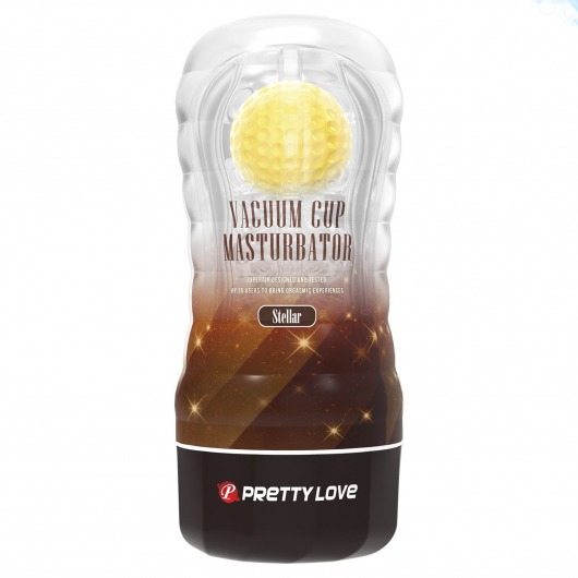 Прозрачный текстурированный мастурбатор Vacuum Cup Masturbator Stellar - Baile - в Волгодонске купить с доставкой