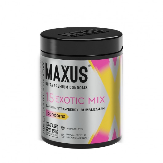 Цветные ароматизированные презервативы MAXUS Exotic Mix - 15 шт. - Maxus - купить с доставкой в Волгодонске