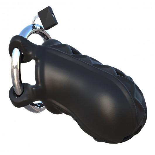 Черный замок верности Extreme Silicone Cock Blocker - Pipedream - купить с доставкой в Волгодонске