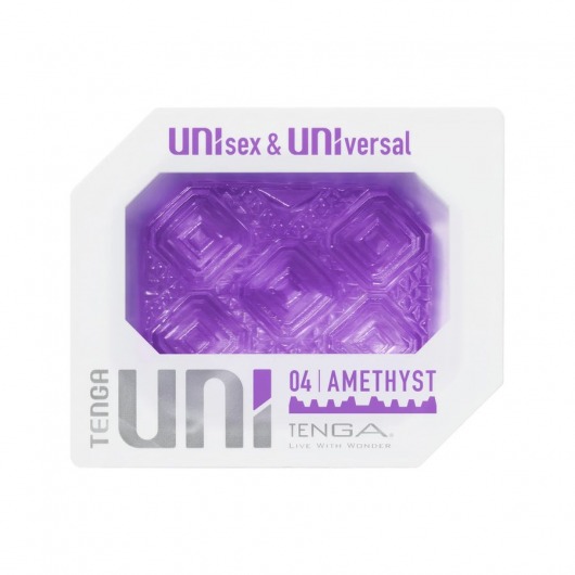 Фиолетовый мастурбатор-стимулятор Tenga Uni Amethyst - Tenga - в Волгодонске купить с доставкой