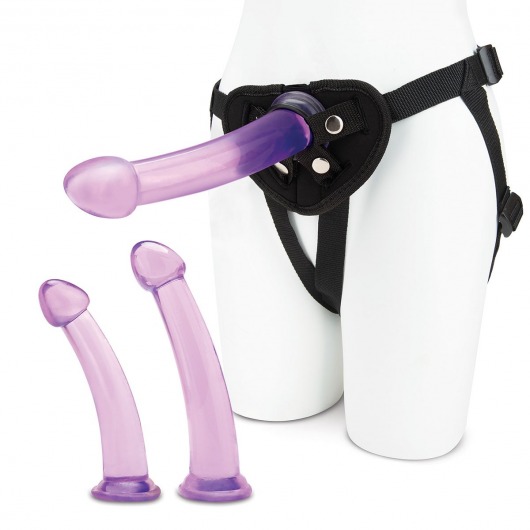 Тренировочный набор с тремя насадками Pegging Training Set - Lux Fetish - купить с доставкой в Волгодонске