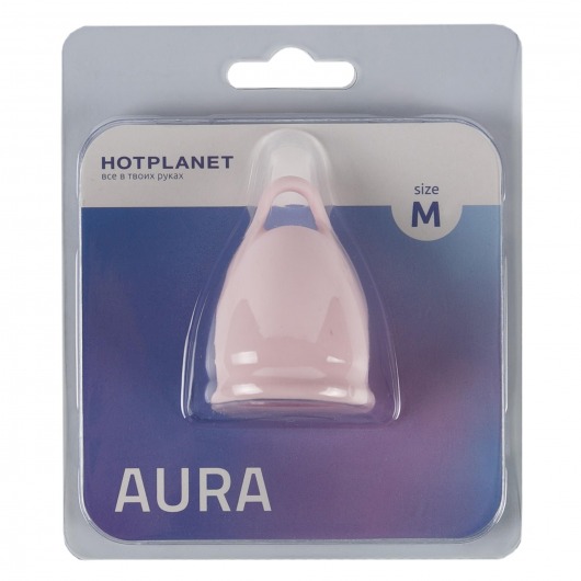 Розовая менструальная чаша Aura M - HOT planet - купить с доставкой в Волгодонске