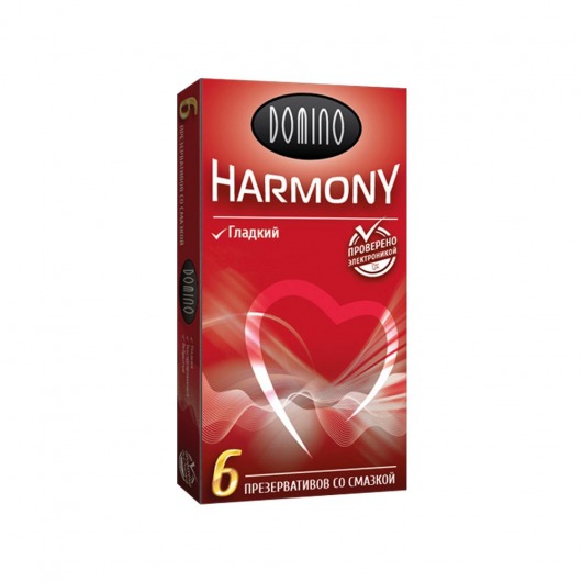 Гладкие презервативы Domino Harmony - 6 шт. - Domino - купить с доставкой в Волгодонске