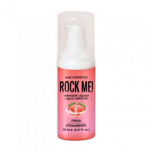 Жидкий вибратор Nuei Rock Me! с ароматом клубники - 20 мл. - Nuei cosmetics - купить с доставкой в Волгодонске
