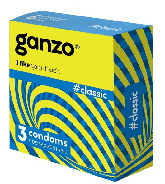 Классические презервативы с обильной смазкой Ganzo Classic - 3 шт. - Ganzo - купить с доставкой в Волгодонске