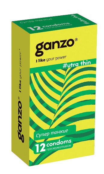 Ультратонкие презервативы Ganzo Ultra thin - 12 шт. - Ganzo - купить с доставкой в Волгодонске