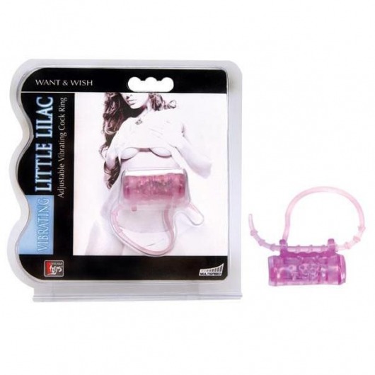 Эрекционное кольцо с вибратором LITTLE LILAC - Dream Toys - в Волгодонске купить с доставкой