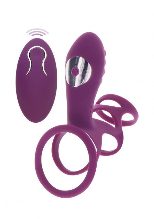 Фиолетовая эрекционная вибронасадка Halo Halo C-Ring Sleeve - Toy Joy - в Волгодонске купить с доставкой