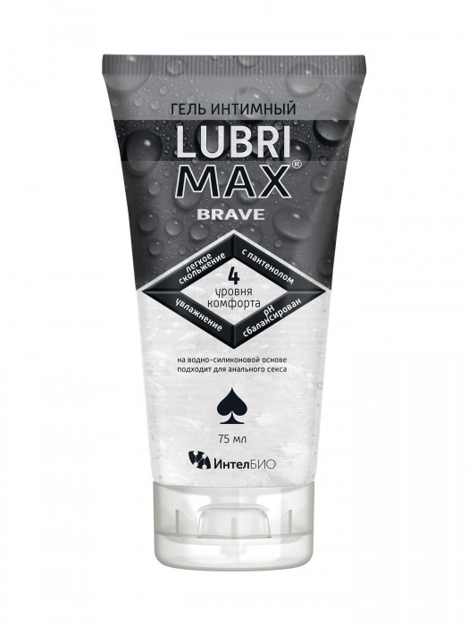 Водно-силиконовый интимный гель-смазка Lubrimax Brave - 75 мл. - ИнтелБИО - купить с доставкой в Волгодонске