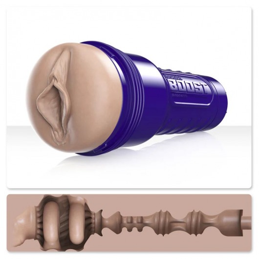 Телесный мастурбатор-вагина Fleshlight Boost Bang - Fleshlight - в Волгодонске купить с доставкой