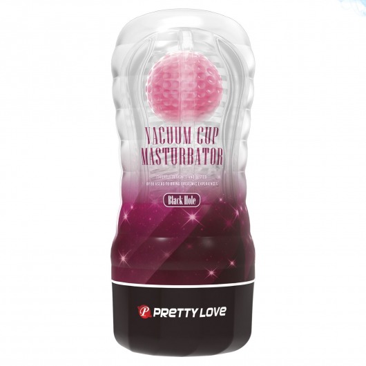 Прозрачный текстурированный мастурбатор Vacuum Cup Masturbator Black Hole - Baile - в Волгодонске купить с доставкой