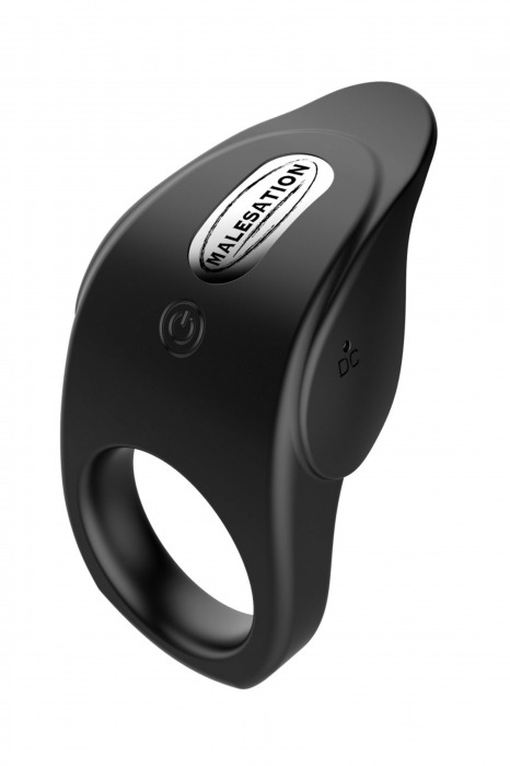 Черное эрекционное виброкольцо Vibro Lust Ring - MALESATION - в Волгодонске купить с доставкой