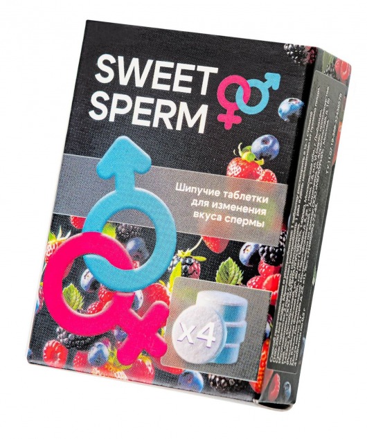 Шипучие таблетки для мужчин Sweet Sperm для изменения вкуса спермы (4 шт. по 0,5 гр.) - Капиталпродукт - купить с доставкой в Волгодонске
