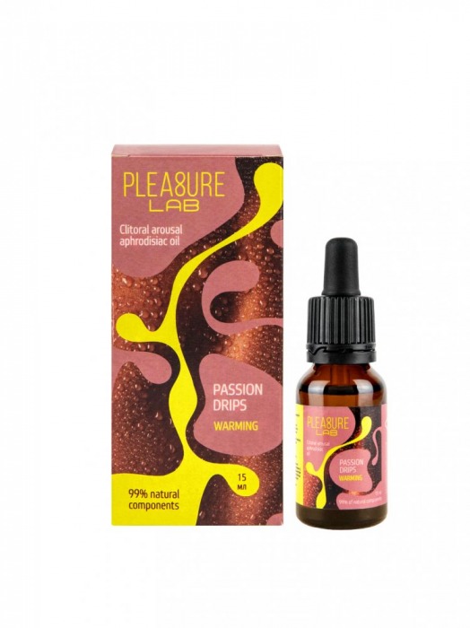Капли с согревающим эффектом Passion Drips Warming - 15 мл. - Pleasure Lab - купить с доставкой в Волгодонске