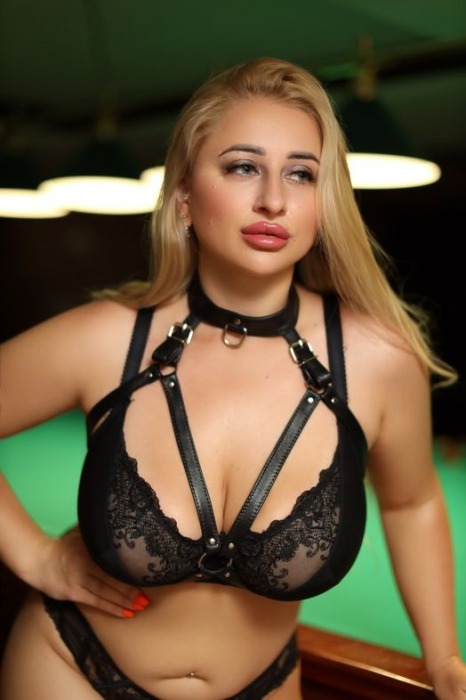 Черная кожаная сбруя с ошейником plus size из нежной кожи - БДСМ Арсенал - купить с доставкой в Волгодонске
