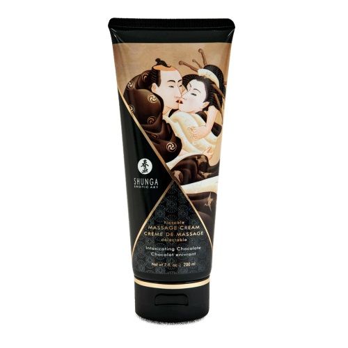Массажный крем для тела с ароматом шоколада Intoxicating Chocolate - 200 мл. - Shunga - купить с доставкой в Волгодонске