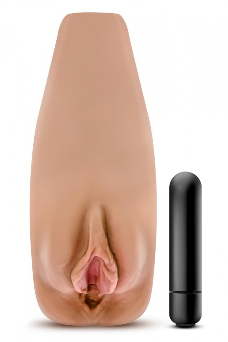 Маструбатор-вагина с вибрацией Soft   Wet Renata Realistic Tan Masturbator - Blush Novelties - в Волгодонске купить с доставкой