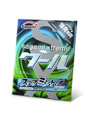 Презерватив Sagami Xtreme Mint с ароматом мяты - 1 шт. - Sagami - купить с доставкой в Волгодонске