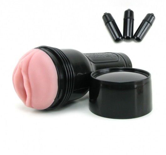 Мастурбатор-вагина Fleshlight - Vibro Pink Lady Touch с вибрацией - Fleshlight - в Волгодонске купить с доставкой