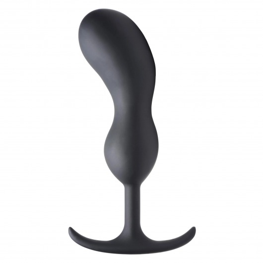Черный массажер простаты с утяжелителями Premium Silicone Weighted Prostate Plug XL - 20,8 см. - XR Brands - в Волгодонске купить с доставкой