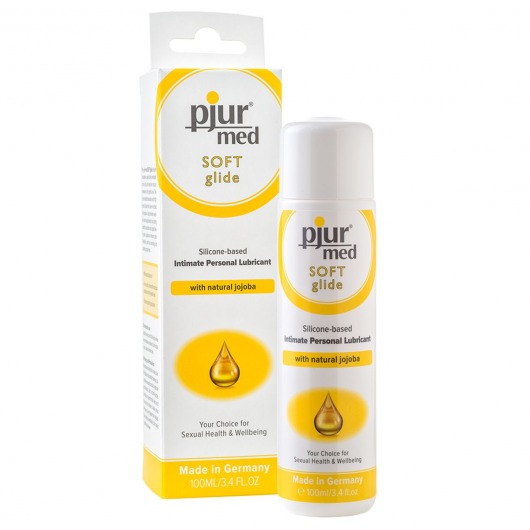 Силиконовый лубрикант с жожоба pjur MED Soft glide - 100 мл. - Pjur - купить с доставкой в Волгодонске