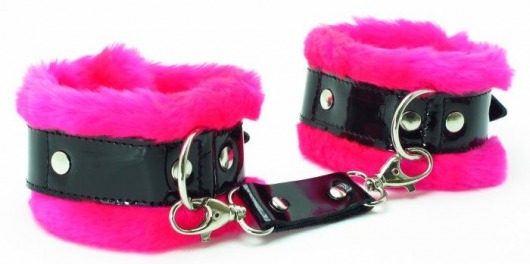 Розовые наручники с мехом BDSM Light - БДСМ Арсенал - купить с доставкой в Волгодонске