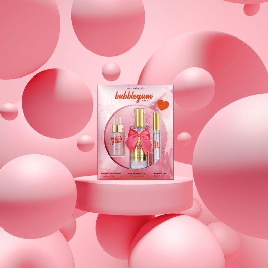 Набор средств для массажа и ласк Bubblegum Play Kit - Bijoux Indiscrets - купить с доставкой в Волгодонске