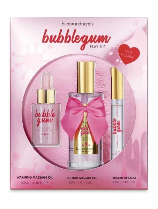 Набор средств для массажа и ласк Bubblegum Play Kit - Bijoux Indiscrets - купить с доставкой в Волгодонске