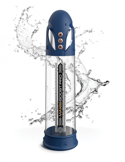 Синяя вакуумная автоматическая помпа Max Boost Pro Flow - Pipedream - в Волгодонске купить с доставкой