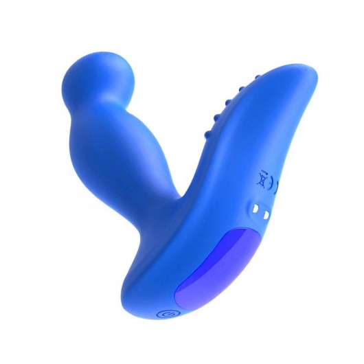 Синий вибромассажер простаты 3,5’’ P-spot Massager - 12,5 см. - Erokay - в Волгодонске купить с доставкой