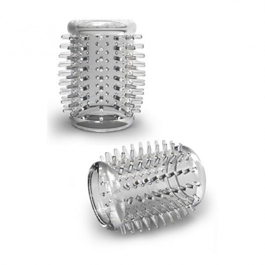 Прозрачная насадка с шипами STAY HARD COCK SLEEVE 01 CLEAR - Blush Novelties - в Волгодонске купить с доставкой