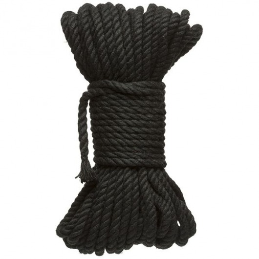 Черная верёвка для связывания и фиксации Bind Tie - 15,24 м. - Doc Johnson - купить с доставкой в Волгодонске